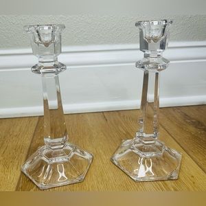Crystal Candle holder pair